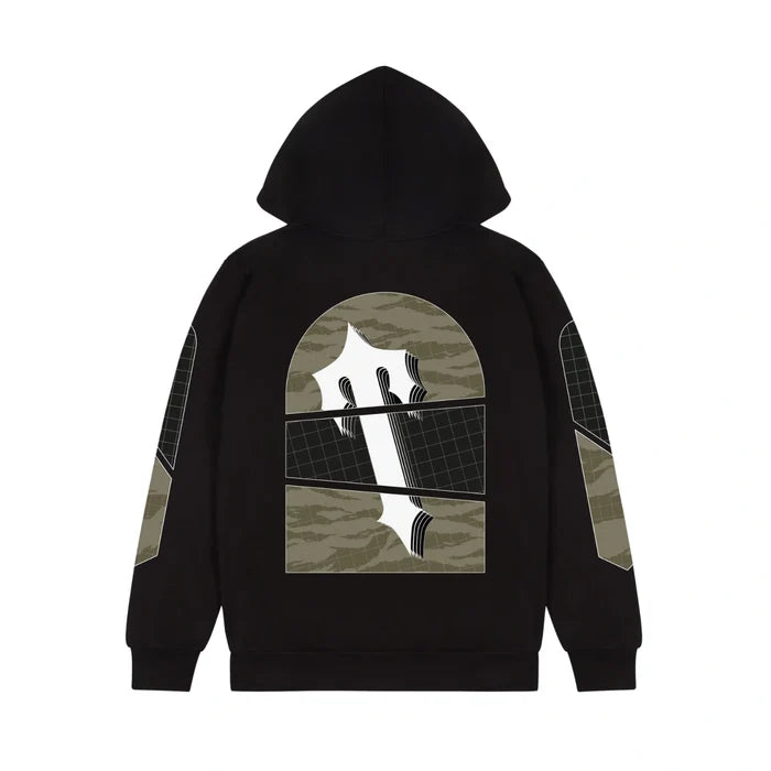 Bluza Art Of War Camo Hoodie - Black TRAPSTAR Bluzy