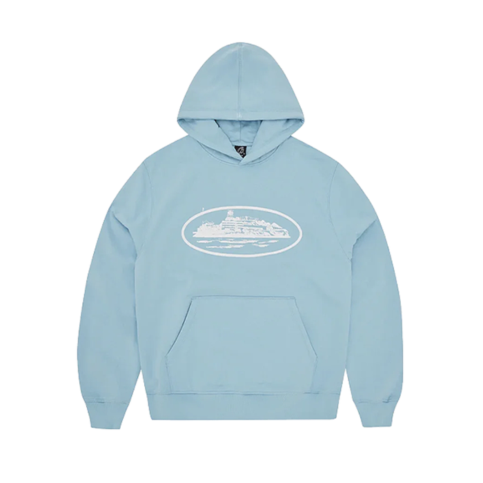 Bluza Corteiz Alcatraz Hoodie 2024 Baby Blue L CORTEIZ Bluzy