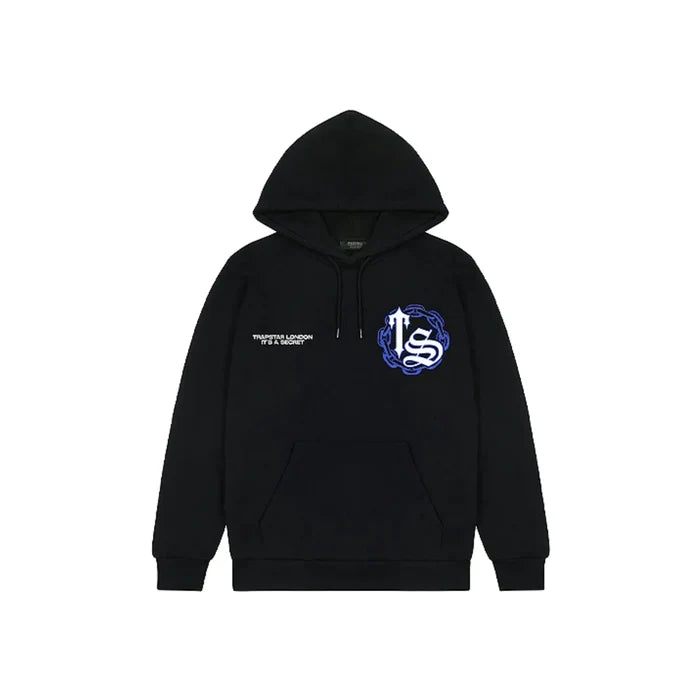Bluza Trapstar Chain Script Hoodie - Black/Ice TRAPSTAR Bluzy
