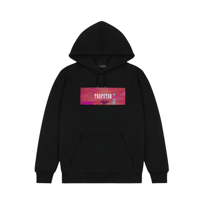 Bluza Trapstar x dave box logo hoodie - Black TRAPSTAR Bluzy