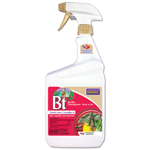 BONIDE Bt. Thuricide Liquid  - Controls Worms and Caterpillars RTU
