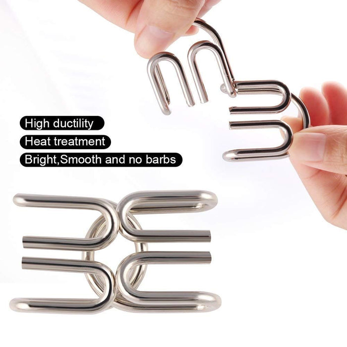 Brain Teaser  IQ Test Metal  Puzzle Toy ( 16 in 1)