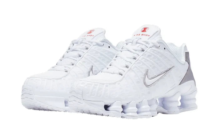 Buty Nike Shox TL White Metallic Silver Max Orange NIKE Shox