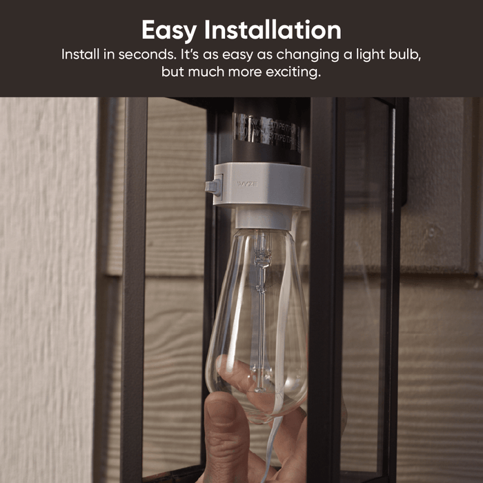 Easy installation: Installs in seconds, it's as easy as changing a light bulb, but much more exciting.