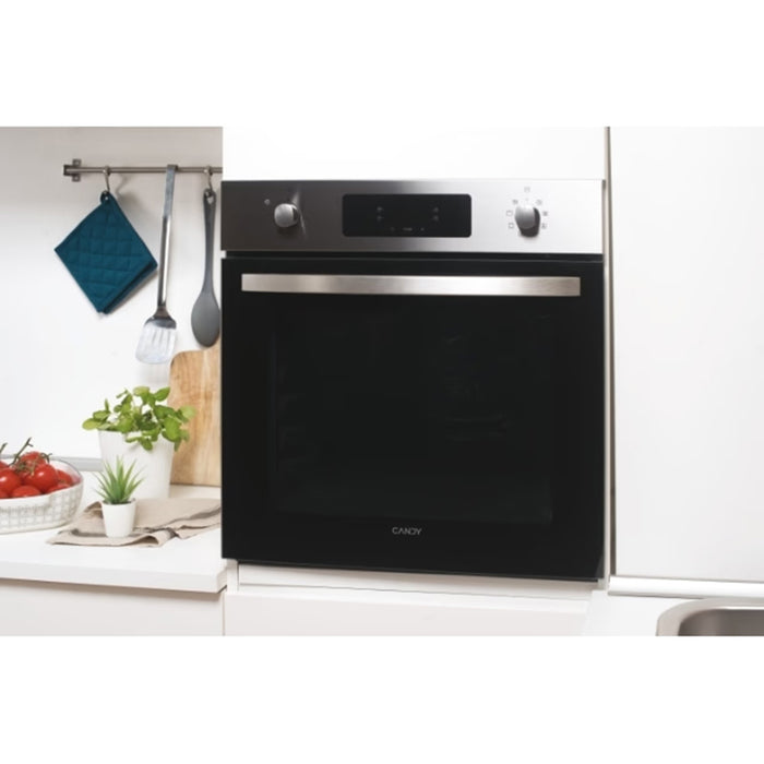Candy Idea 65L Built-In Multifunction Electric Single Oven - Stainless Steel | F IDC X605