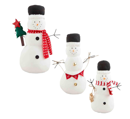Canvas Snowman Sitters