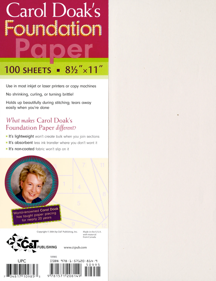 Carol Doak's Foundation Paper