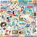 Carta Bella Family Night 12X12 Element Sticker Sheet - SCRAPBOOKFARE