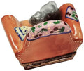 Another view of the Cat In Cozy Armchair Limoges trinket box