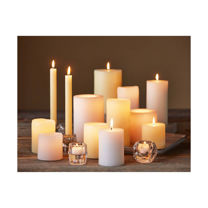 Chapel Wedding Pillar Candle 4x4 - White