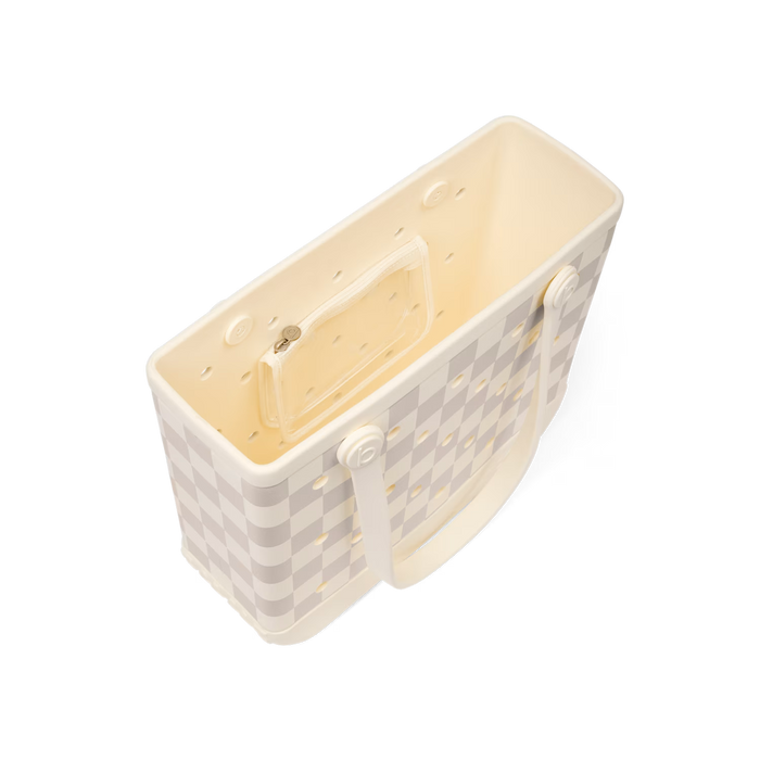 Checker Out Bogg Bag - Coconut | Mushroom