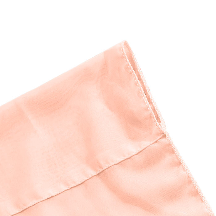 Chiffon Curtain Drape 10ft H x 58" W Panel Blush/Rose Gold pocket view