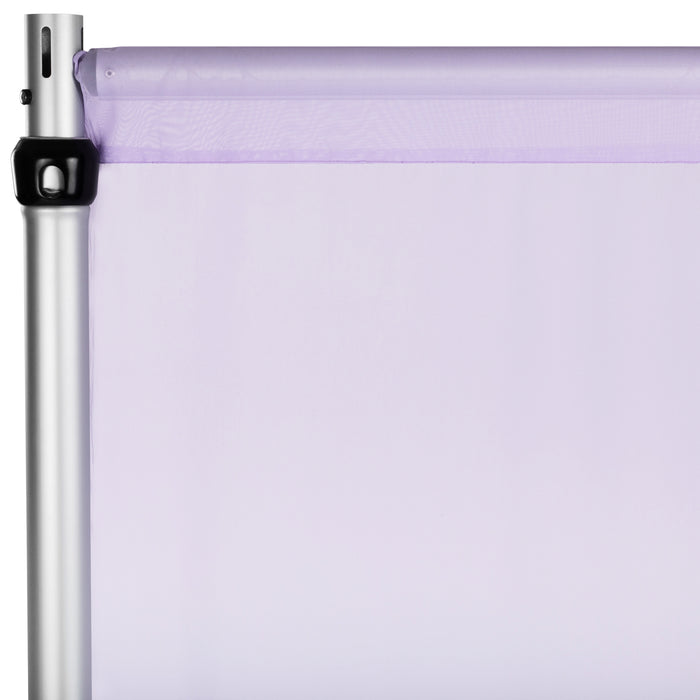 Chiffon Curtain Drape 10ft H x 58" W Panel - Lavender - CV Linens