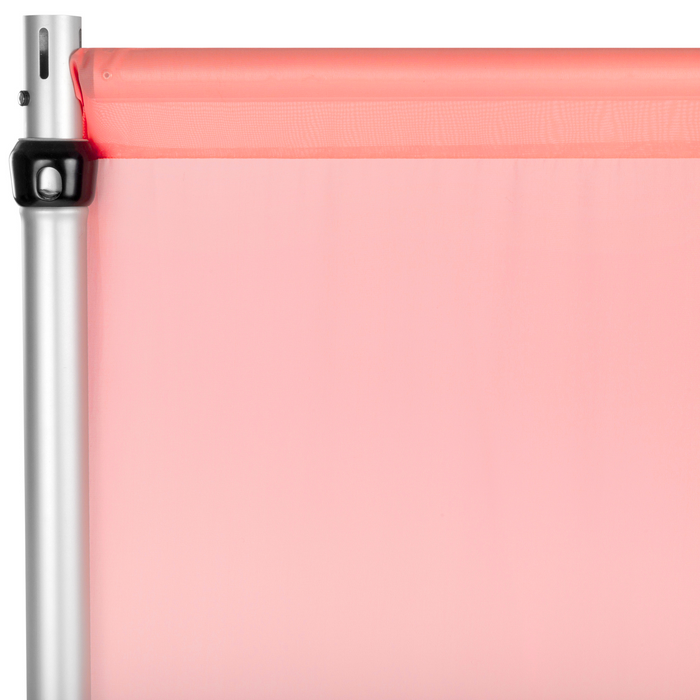 Chiffon Curtain Drape 12ft H x 58" W Panel - Coral