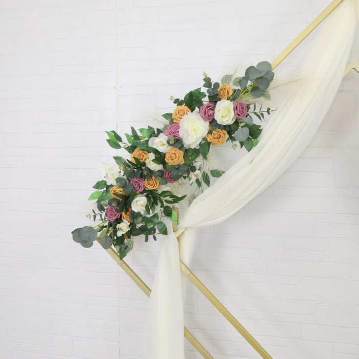 Chiffon Curtain Drape 12ft H x 58" W Panel - Ivory