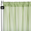 Chiffon Curtain Drape 12ft H x 58" W Panel - Sage Green - CV Linens