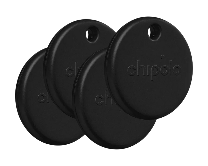 Chipolo POP Bluetooth Tracker Pack of 4 - Black | RWS.0000007.000
