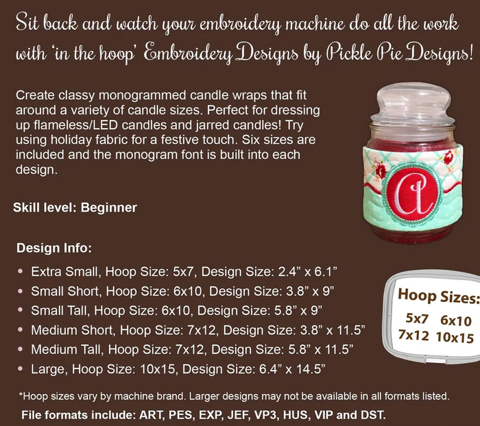Classy Candle Wraps Design Card