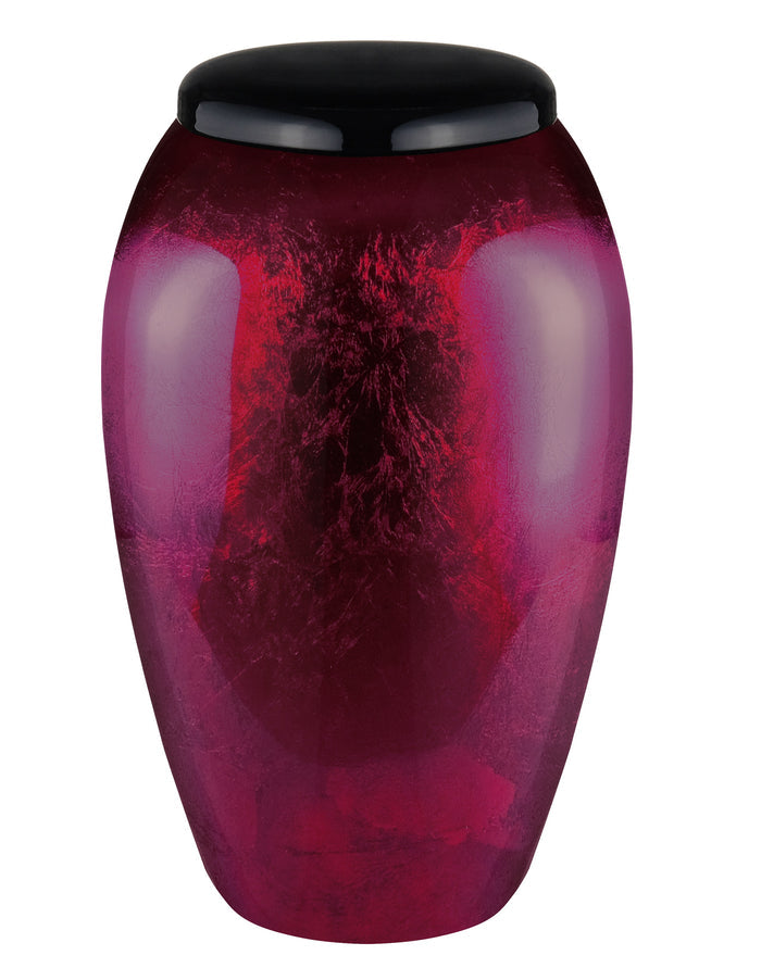 Classy Series - Flat Top Daliha Fiberglass Cremation Urn, Merlot - IUFG112