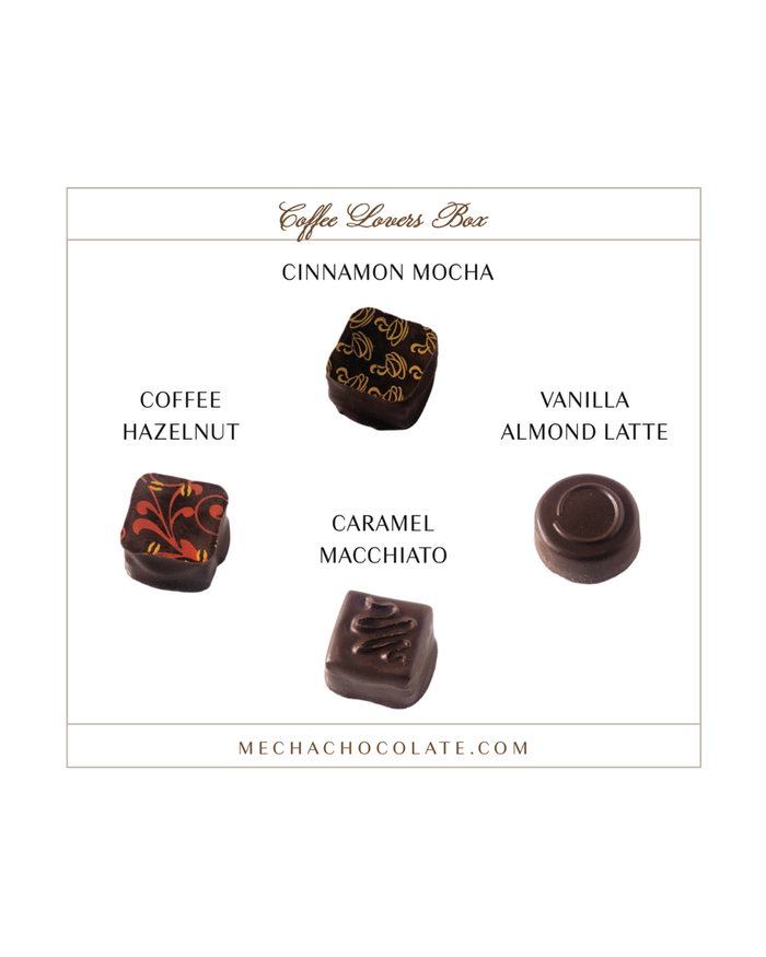 Coffee Lover's Chocolate Box (4-piece)