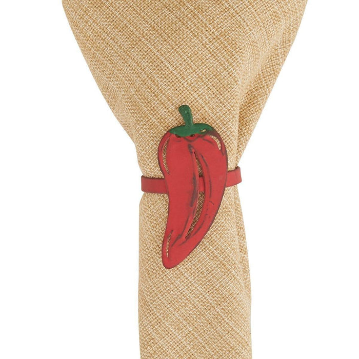 Colorful Southwest Chili Pepper Napkin Rings