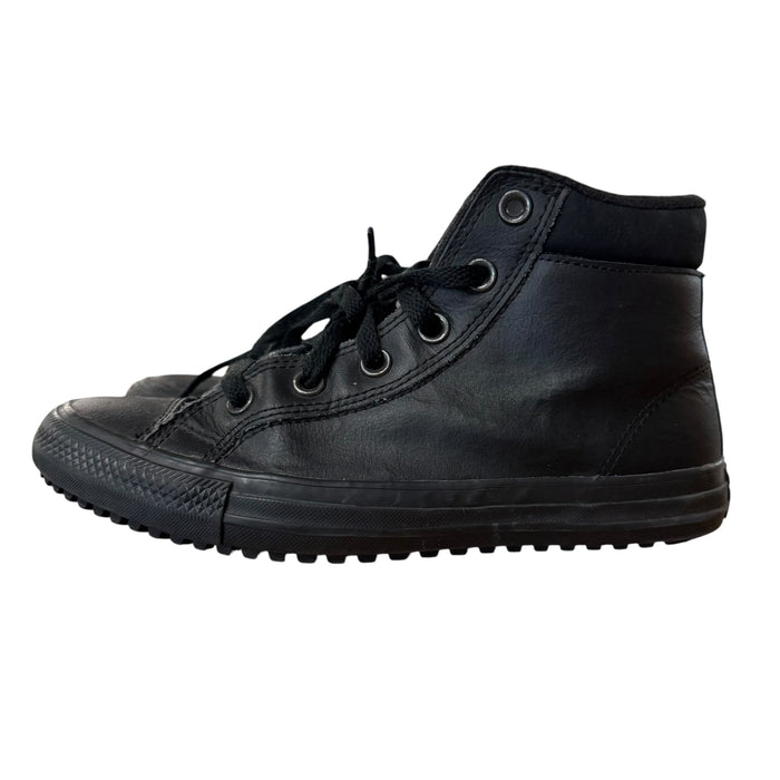 Converse | Black Leather Chuck Taylors | 4 Youth