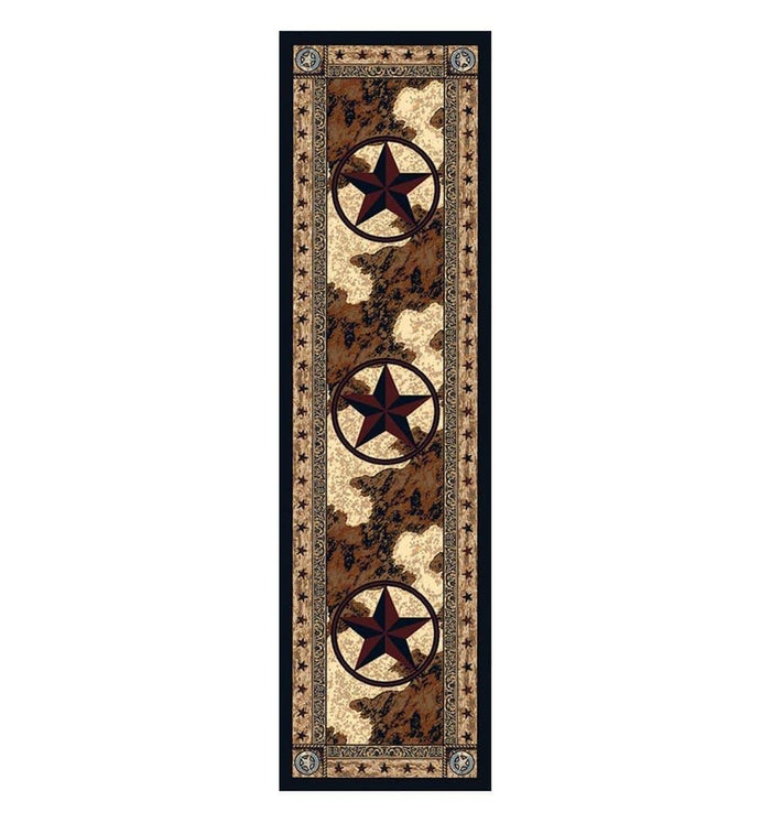 Cowhide Print & Western Star Area Rugs - Your Western Decor, LLC