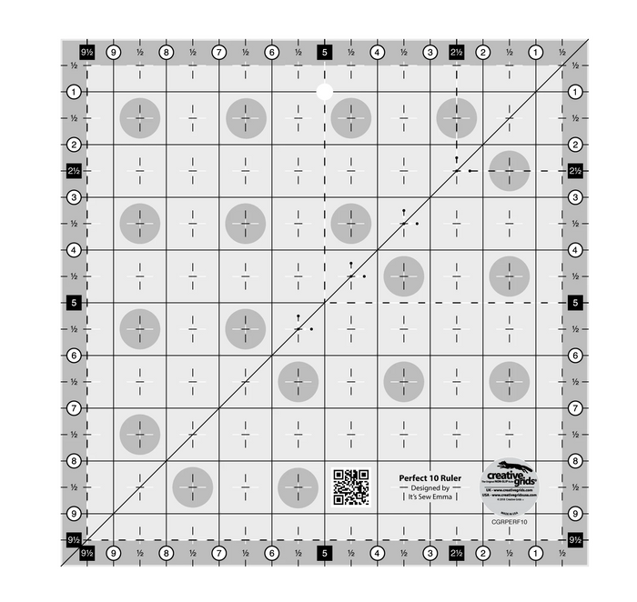 Creative Grids Perfect 10 Square Ruler