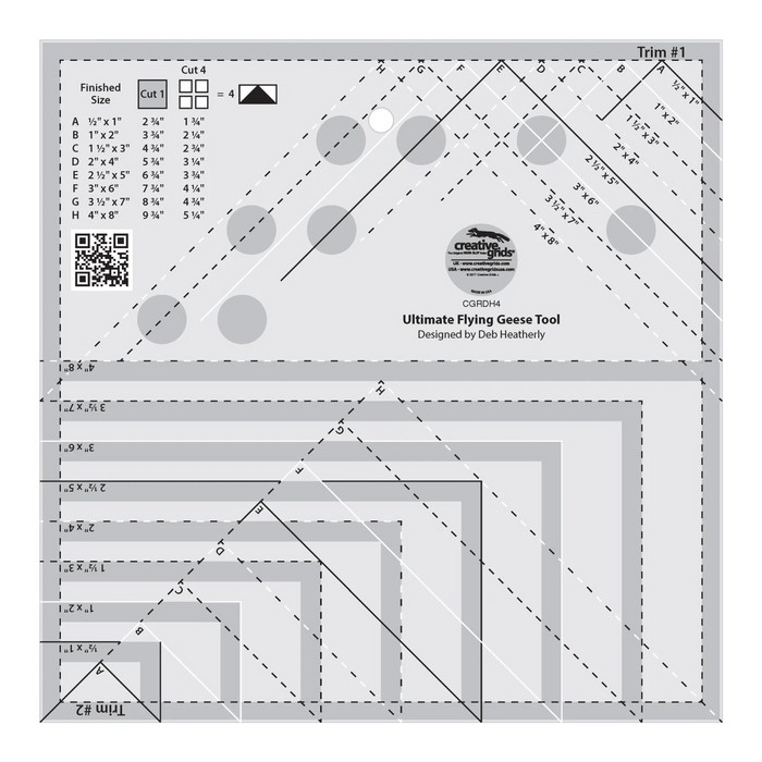 Creative Grids Ultimate Flying Geese Ruler