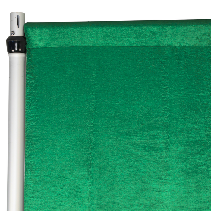 Crinkle Shimmer 10ft H x 52" W Drape/Backdrop Panel - Emerald Green