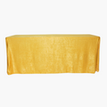 Crinkle Shimmer 90"x156" Rectangular Tablecloth - Gold