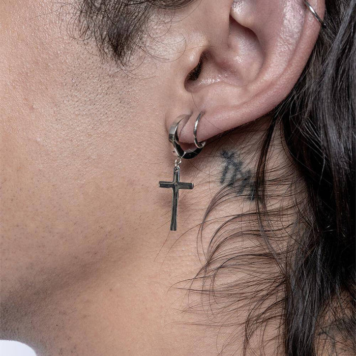 ESSENTIAL CROSS EARRING - RARE-ROMANCE