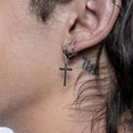 ESSENTIAL CROSS EARRING - RARE-ROMANCE