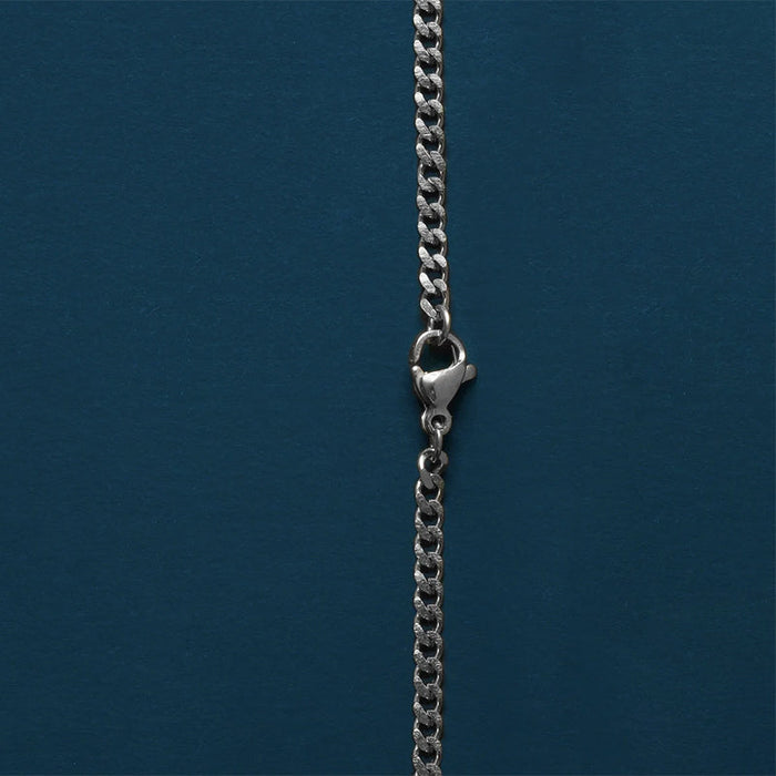 Cross Necklace 3mm Cuban Chain Necklace for Man