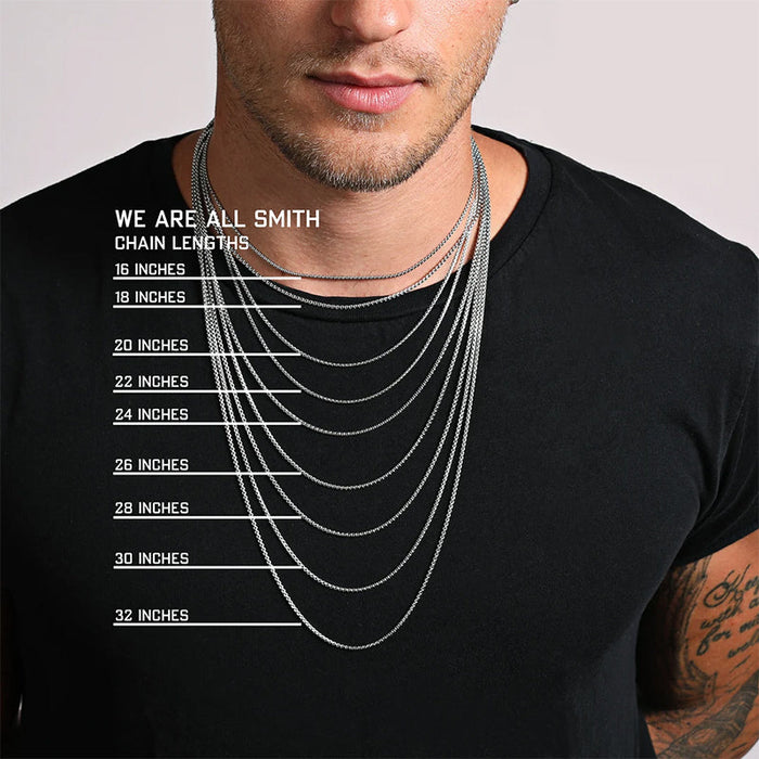 Cross Necklace 3mm Cuban Chain Necklace for Man