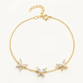 Crystals Butterfly Bracelets Gold MelodyNecklace