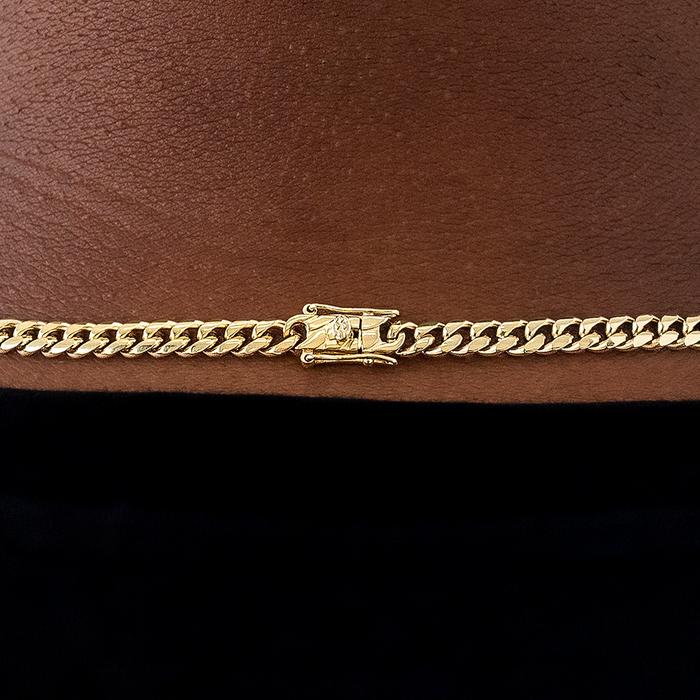Cuban Link Chain in Yellow Gold - 5mm