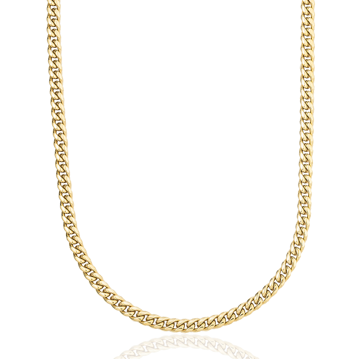 Cuban Link Chain in Yellow Gold - 5mm