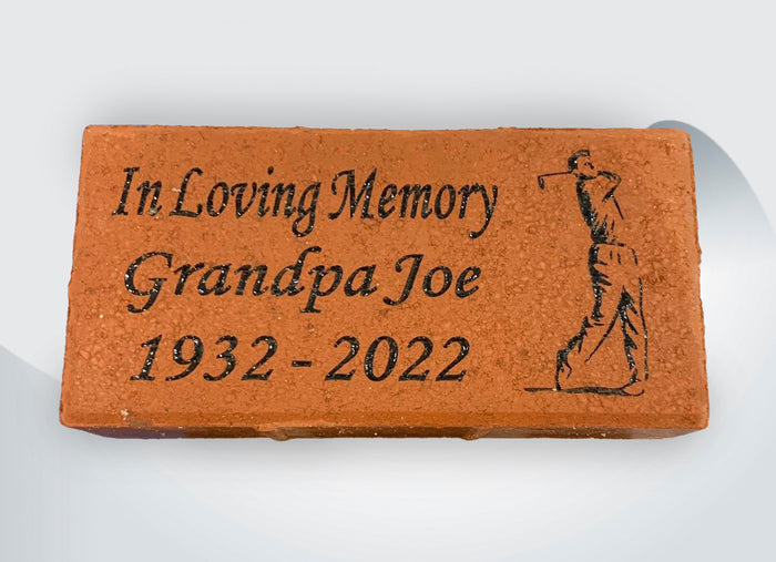 Custom Engraved Red Brick For Outdoor Memorial - IUBRICK100