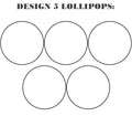 Customize your own 2" flat style edible image lollipop