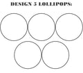 Customize your own 2" flat style edible image lollipop