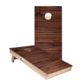 Dark Stained Wood Star Cornhole Boards, - American Cornhole Association