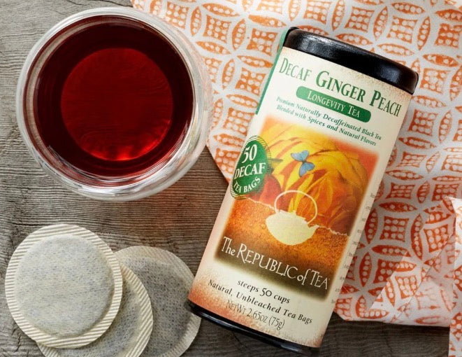Decaf Ginger Peach Black Tea - The Republic of Tea