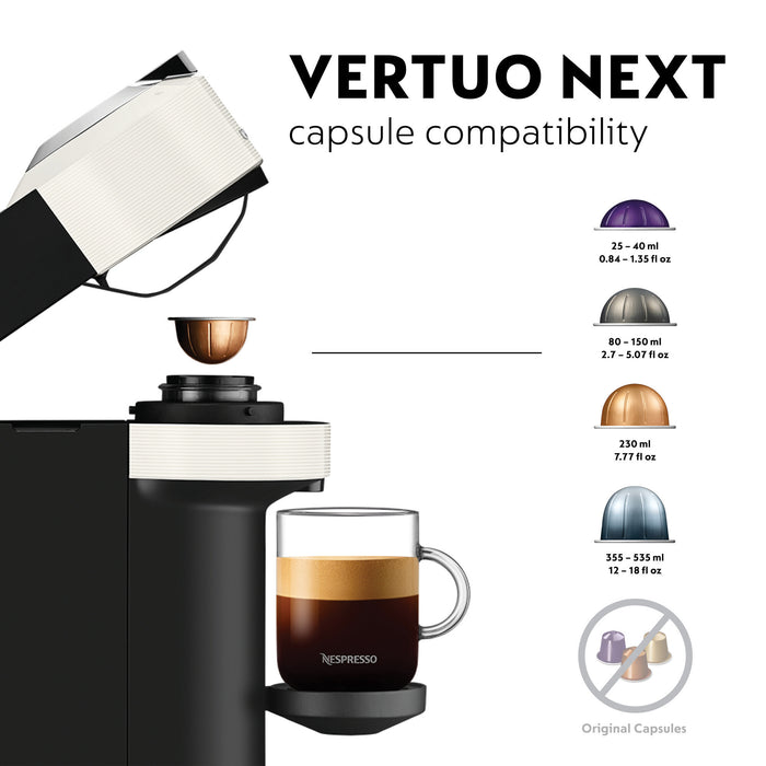 DeLonghi VertuoNext Nespresso Coffee Machine - White | ENV120.WAE from DeLonghi - DID Electrical