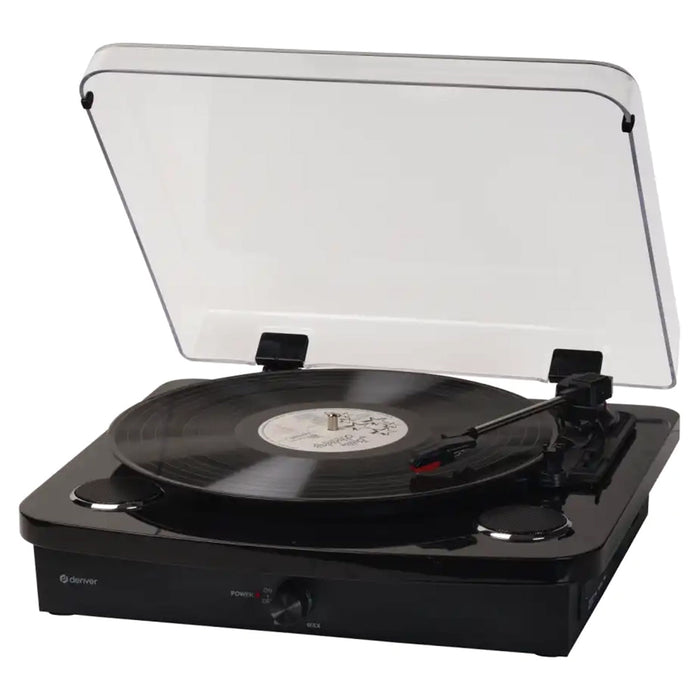 Denver Retro Turntable - Piano Black | VPL-230B from Denver - DID Electrical