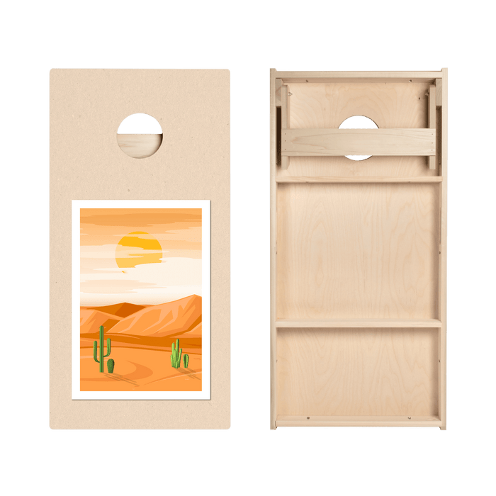 Desert Landscape Star Cornhole Boards - ACA - 000395 | American Cornhole Association