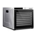 Devanti Commercial Food Dehydrator Silver and Black
