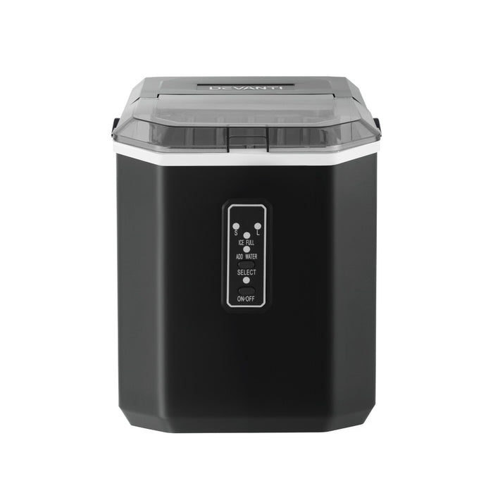 Devanti 12kg Ice Maker Machine 1.3L w/Scoop Holder Black - Devanti