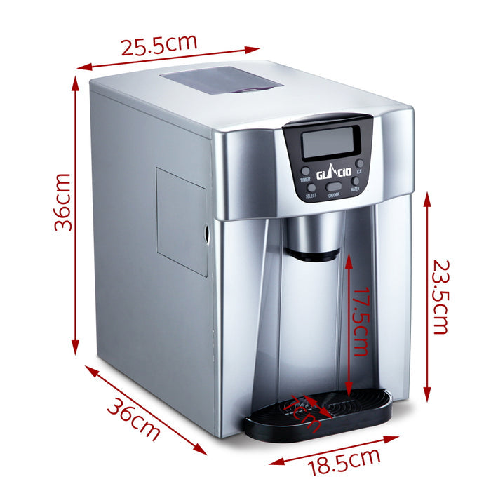 Devanti 12kg Ice Maker Machine with Water Dispenser - Devanti
