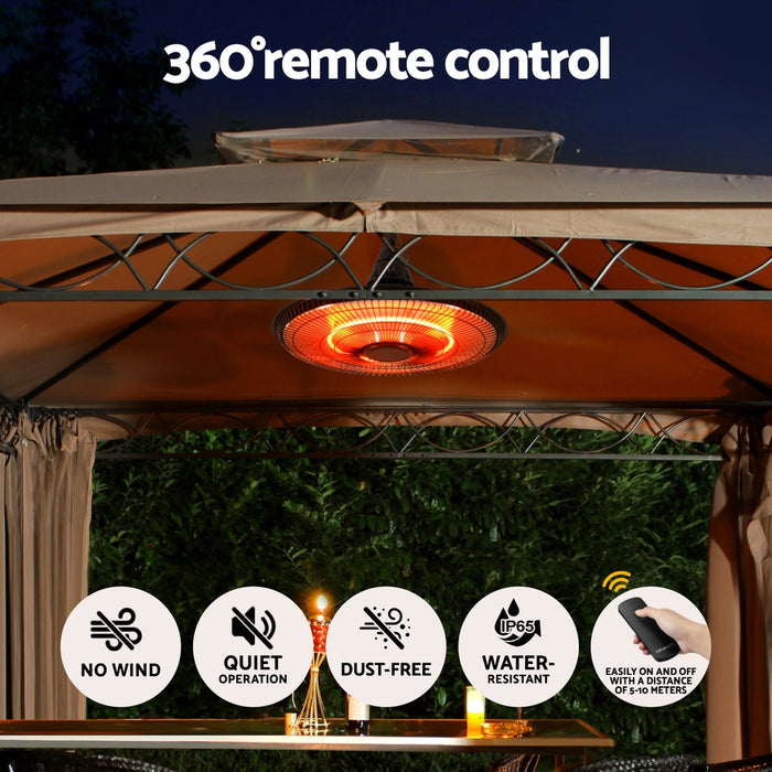 Devanti 1500W Hanging Electric Patio Heater - Devanti